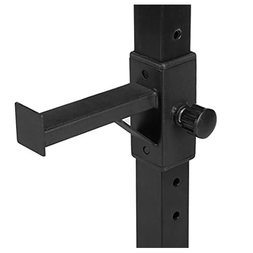 Yaheetech 45-71 Inch Adjustable Squat Rack and Bench Press Rack Portable Olympic Weight Stand Pair of Home Gym Squat Machine