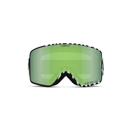 Giro Method Snow Goggles 2024 - Black & White Animal Frame with Vivid Emerald/Vivid Infrared Lens Large