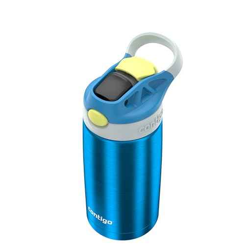 Contigo Autospout Water Bottle with Straw 13 oz Blue Poppy/Glacier