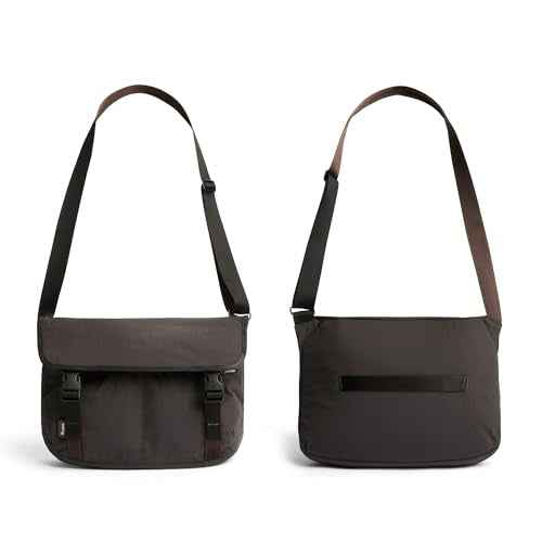 Bellroy Cinch Messenger (12 liter lightweight shoulder bag, water-resistant fabric, effortless organization) - Charcoal