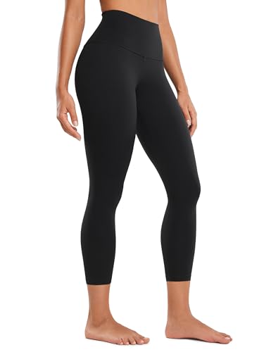 High Waist Yoga Capris 23 Inch - Soft, Ultra Stretch & Comfortable for Lounge & Workout