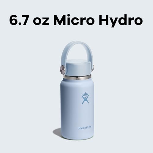 Hydro Flask Micro Bottle - Insulated Mini Leak Proof Flask for Purse or Pocket in 6.7 Oz Reef Pink