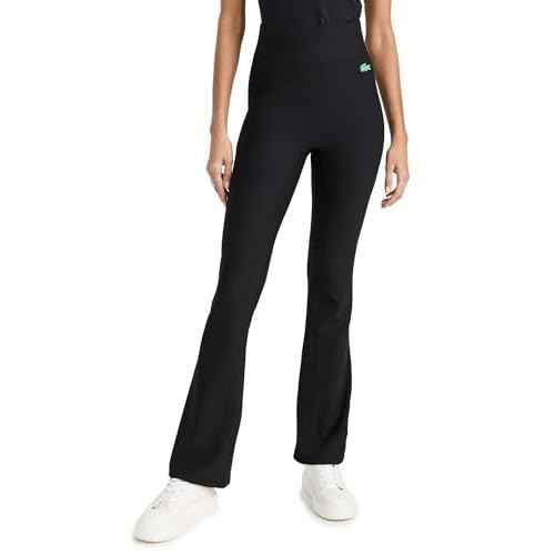 Lacoste Women's Ribbed Flare Pants