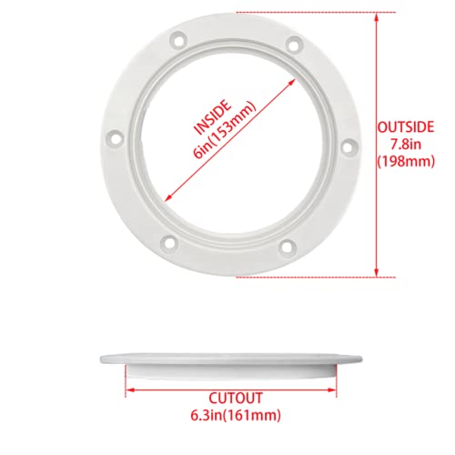 6-Inch Marine Circular Non-Slip Inspection Deck Plate Hatch with Detachable Cover