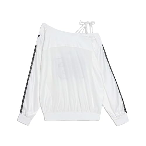 Aelfric Eden Off The Shoulder Lace Embroidery Sweatshirt Long Sleeve Y2K jersey Sweatshirts Oversized Baggy Pullover Top