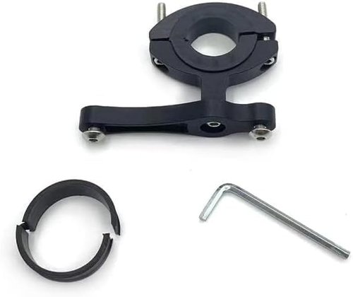 Black Bike Water Bottle Holder Handlebar Mount, Adjustable Universal for Motorcycle E-Bike Water Bottle Cage Mount Adapter, Bike Water Bottle Cages