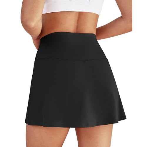 Womens Skort Tennis Skirt with Pocket Shorts Mini Golf Skirts High Waisted Athletic Skorts Summer Workout