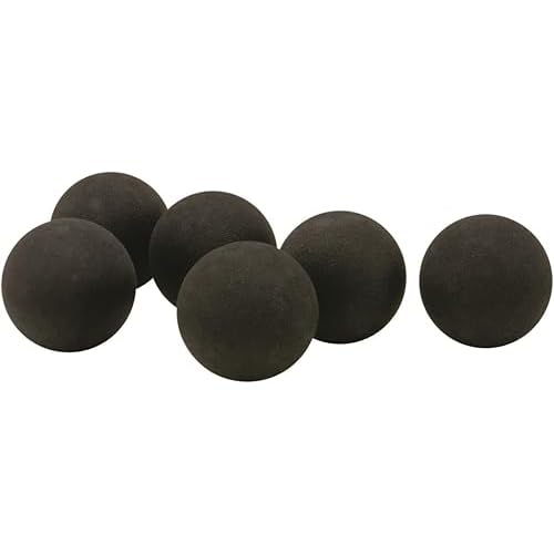 Umarex T4E Premium Rubber Ball Ammo for Paintball Guns, Black, .68 Caliber, 100 Count