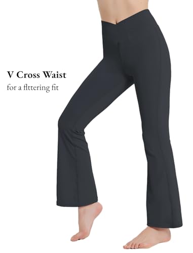 Girls Leggings Yoga Pants Set - Cross Waist, Full Length, Ankle, 12 Years