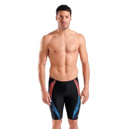 Arena Men's Feel Blast Swim Jammer Knee-Length Swimsuit Sports Pool Bathing Suit