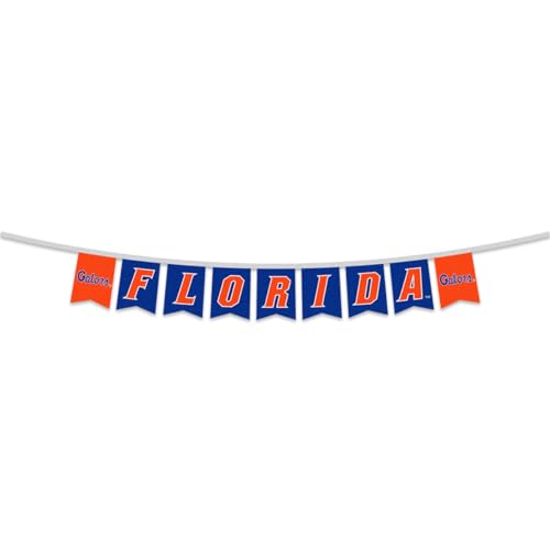 Florida Gators Banner String Pennant Flags - 8 Feet Indoor Outdoor Decor