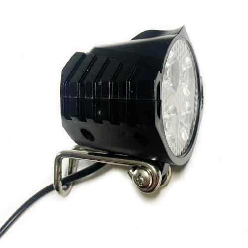 Ebike Headlight 36V-48V Super Bright LED Light for Electric Bike Scooter Mountain Bike Light for Night Riding Waterproof