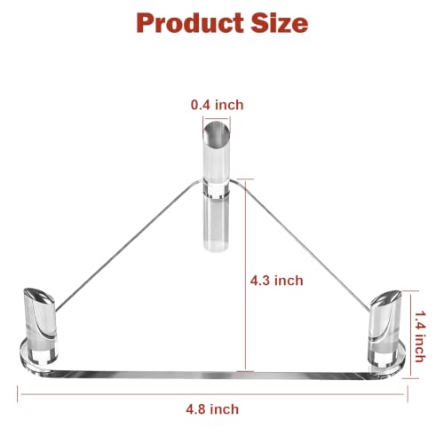 3-Pack Acrylic Sports Ball Display Stand & Holder for Soccer & Basketball