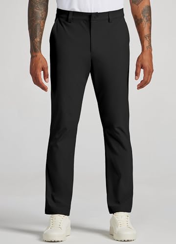 Willit Men's Golf Pants Stretch Comfy Work Dress Pants 40W x 28L Black