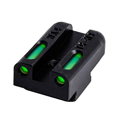 TRUGLO TFX Handgun Sight | Durable Shock-Resistant Compact Brightly Glowing Tritium & Fiber-Optic Xtreme Day/Night Sight for Handguns