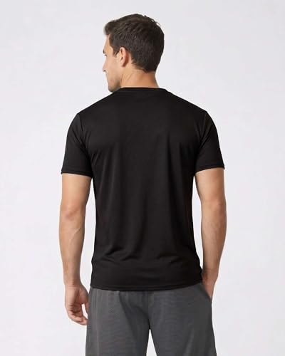 Men's Mesh Short Sleeve T Shirts 5 Pack - Athletic Workout & Running Tees, XL