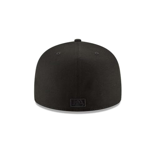 New Era MLB Unisex Adult New York Yankees Cap - Black, 7 1/4