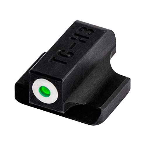 TruGlo Tritium Pro Night Sights, Compatible with H&K VP9, VP40, P30SK, P30L, 45, & 45 Tactical (Including Compact) | Glow-in-The-Dark Front & Rear Gun Sight Set with White Focus Lock Front Ring