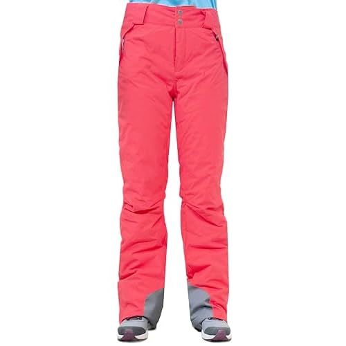 Columbia Women's Arctic Trip Snow Omni Heat Waterproof Pants (Large, Mountain Red 614)