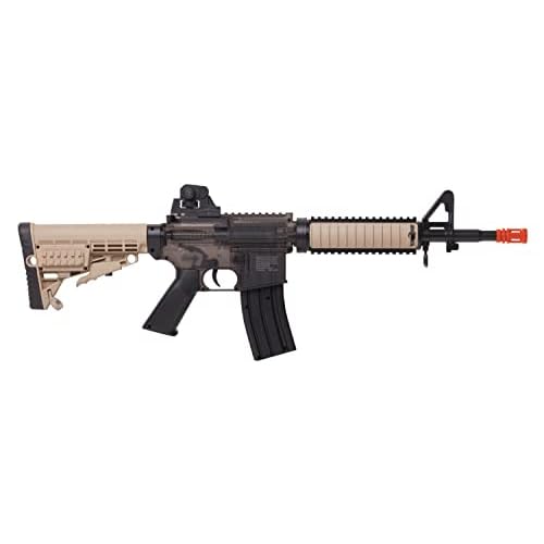 Game Face GFR37PKTS Warrior Protection Spring-Powered Airsoft Rifle And Pistol Kit, Earth/Smoke