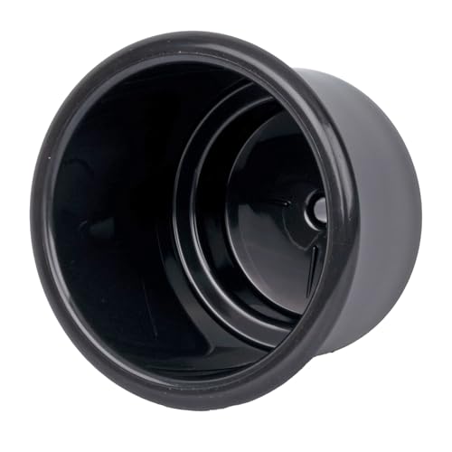 Universal Boat Cup Holder - Plastic Beverage Mount for Cans, Bottles & Cups - Black - Pack of 1