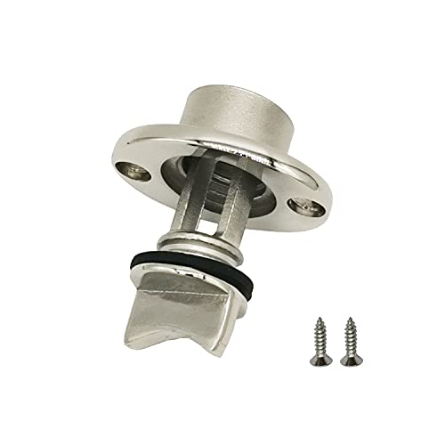 Marine 1-Inch Stainless Steel Drain Plug for Boat Garboard Hole 3/4" Thread