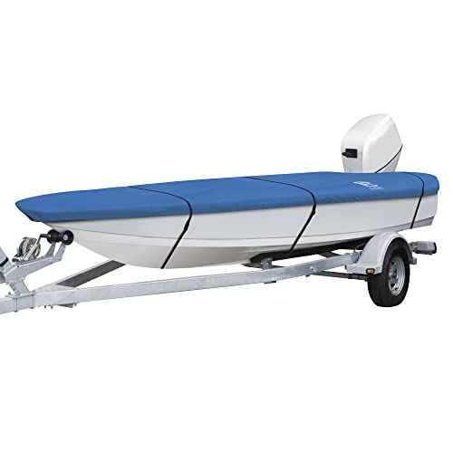 Classic Accessories Stellex All Seasons Boat Cover, Fits Boats 12' - 14' L x 68" W, Trailerable Boat Cover with Polyester Fade-Resistant Fabric, Model AA