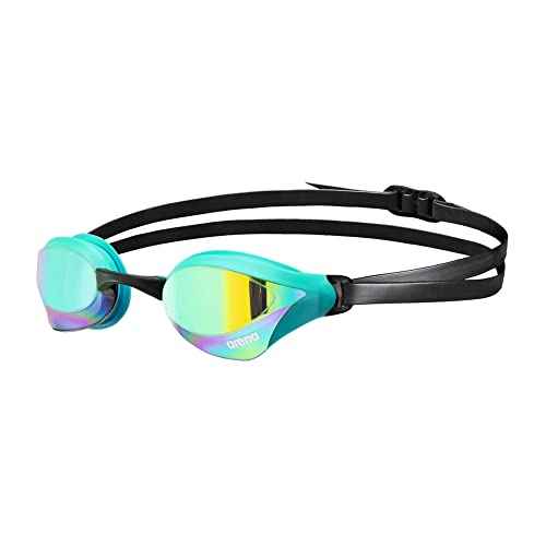 ARENA Unisex Cobra Core Swipe Anti-Fog Racing Swim Goggles for Men and Women Polycarbonate Mirror/Non-Mirror Lens