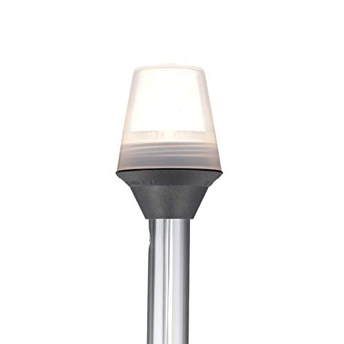 Attwood 7100C7 Stowaway Light with Plug-in Base ? 36-Inch-Long Pole, 2-Mile 360-Degree Illumination for Boats Up to 65.6 Feet