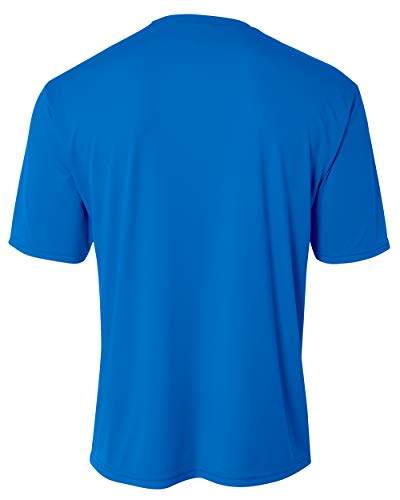 A4 Youth Cooling Performance Crew Short Sleeve T-Shirt Small Royal
