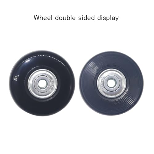 2 Inch Luggage Wheel Replacement Kit with Rubber Casters and Axles