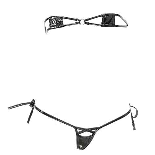 JasmyGirls Goth Micro Bikini String Mini Bathing Suit Tiny Thong Swimsuit Swimwear