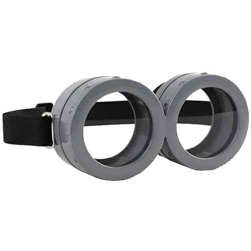 Halloween Costume Accessories for Adults: Steampunk Goggles Glasses Yellow Beanie Hat Black Gloves for Men Women Cosplay