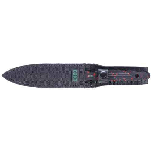 CRKT Onion Throwing Knives Fixed Blades with Sheath: 1050 Carbon Steel Plain Edge Blades, Throwing Knives Set of 3, K930RKP