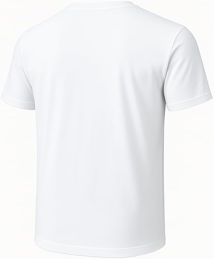 2-Pack Bulk Men’s V-Neck T-Shirts – Soft Pre-Shrunk Premium Cotton, Short Sleeves, Reinforced Collar, Crew Neck, Casual Fit