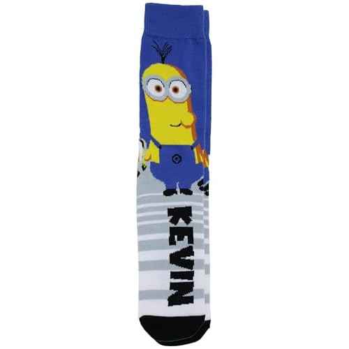 Hyp Despicable Me Minions Men's Casual Crew Socks, 6-Pack, Size 8-12