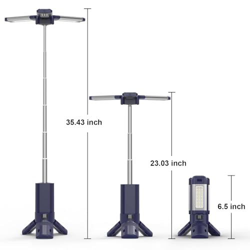 10000mAh Rechargeable 4000LM Camping Lantern with Telescopic Light