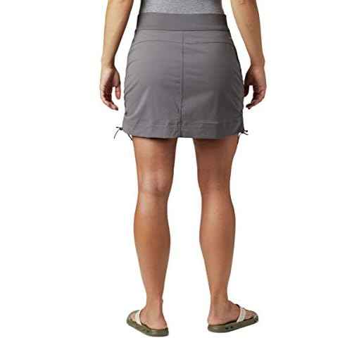 Columbia Women's Standard Anytime Casual Skort, City Grey-Legacy, X-Large