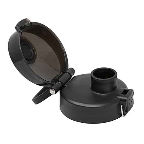 MIRA 2 Pack One-Touch Bottle Lid - Wide Mouth Quick-Open Cap - Fits Multiple Bottle Sizes (18, 20, 22, 32, 40 oz) - Black