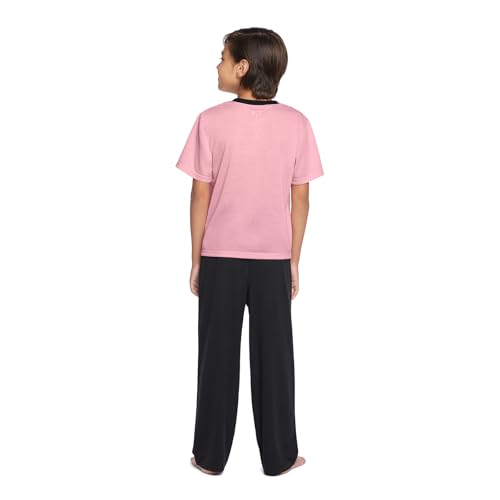 Messi Boys' Lifestyle Long Sleeve 2-Piece Set Pink 8-10 - Loose Fit