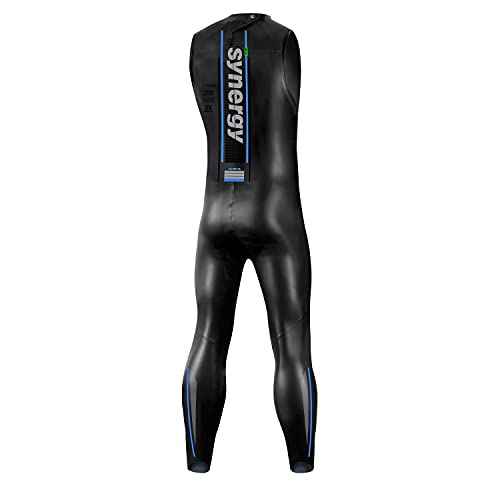 Synergy Triathlon Wetsuit 5/3mm - Men's Endorphin Sleeveless Long John Smoothskin Neoprene for Open Water Swimming