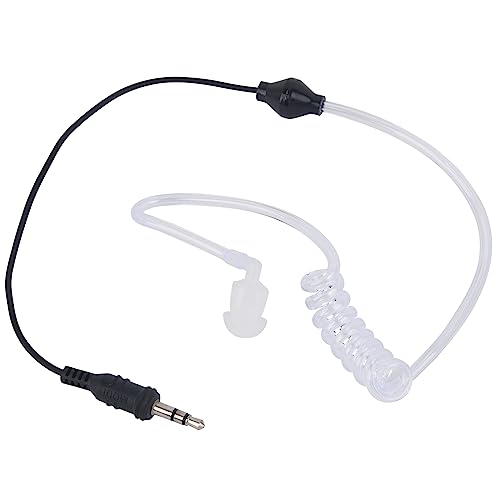 Surveillance Acoustic Tube Earpiece with 3.5mm Jack for Law Enforcement Radios - 5 Pack