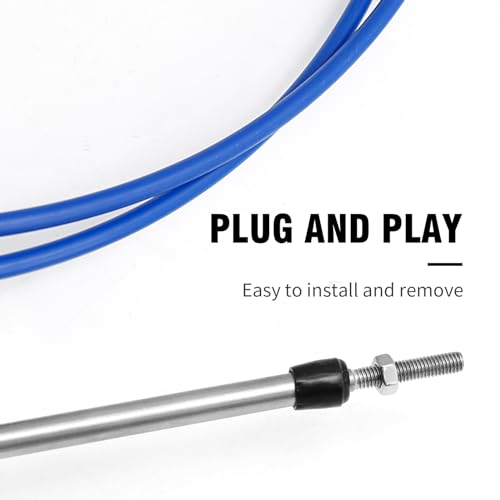 Marine Throttle Shift Remote Control Cable 15FT for Yamaha Outboard Engines - Blue 2PCS