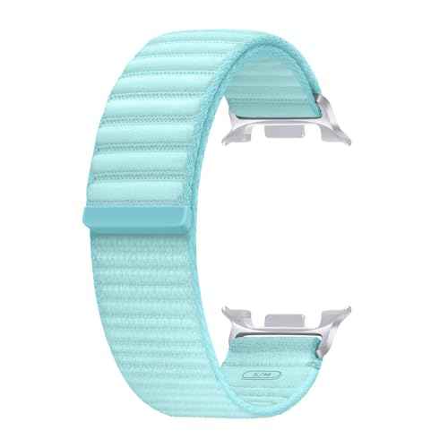 Galaxy Watch 8 Series Fabric Band, Nylon, Dynamic Lug System, Comfort Fit, Contoured Fit, Lightweight, Compatible with Galaxy Watch 8 and Watch 8 Classic, S/M Mint