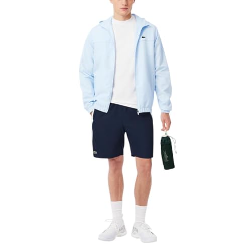 Lacoste Men's Sport Lightweight Color Block Stripe Tennis Shorts