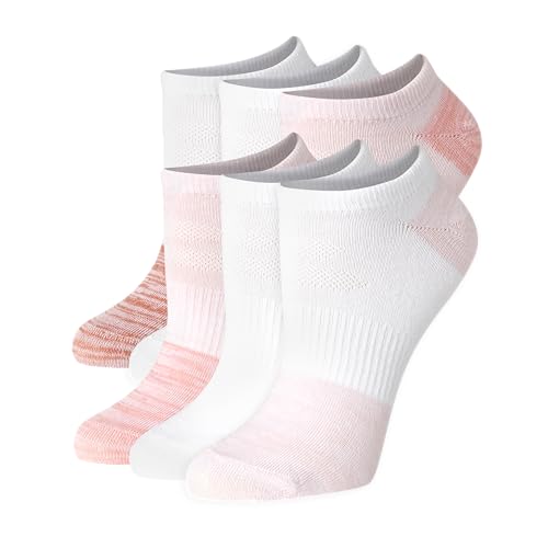 Hanes Women's No Show Copper Ankle Socks - Performance Cushioned with Arch Support, X-Temp, 5-9