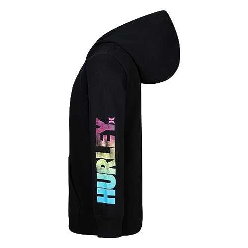 Hurley Boys' Graphic Pullover Hoodie - Black/Multi, Size 6