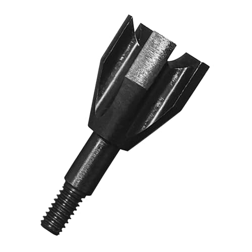 200 Grain Small Game Broadheads 6 Pack - High Carbon Steel Arrow Tips for Hunting