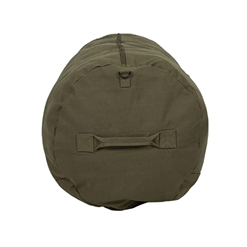 Deluxe Canvas Duffel Bag for Gym Travel Storage Olive Green 50x18x18