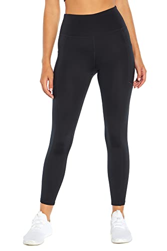 Zobha Women's High Rise Endurance Deluxe Pocket Leggings - Large Black